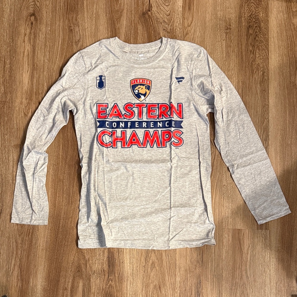 Florida Panthers 2024 Eastern Conference Champs Long Sleeve Tee Shirt - Small